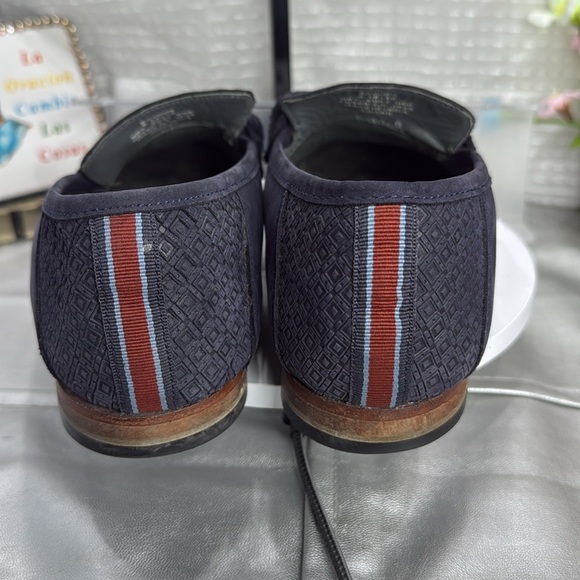 (C) Ted Baker Daveon men\'s dark blue loafers. Size: 8 main image 9